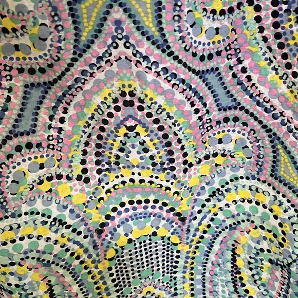 Talbots Womens Multi Color 100% Cotton Top Size 2X Pristine Condition - Picture 7 of 12